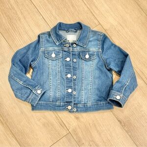 Girls Denim Jacket Size 4T- Dark Wash - The Children's Place